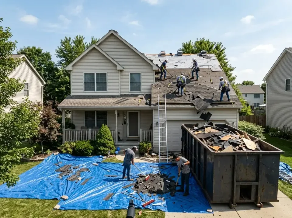 roof-replacement-debris-remova-004 — frequently asked questions, Cheapest Dumpster Rentals in Channahon, IL